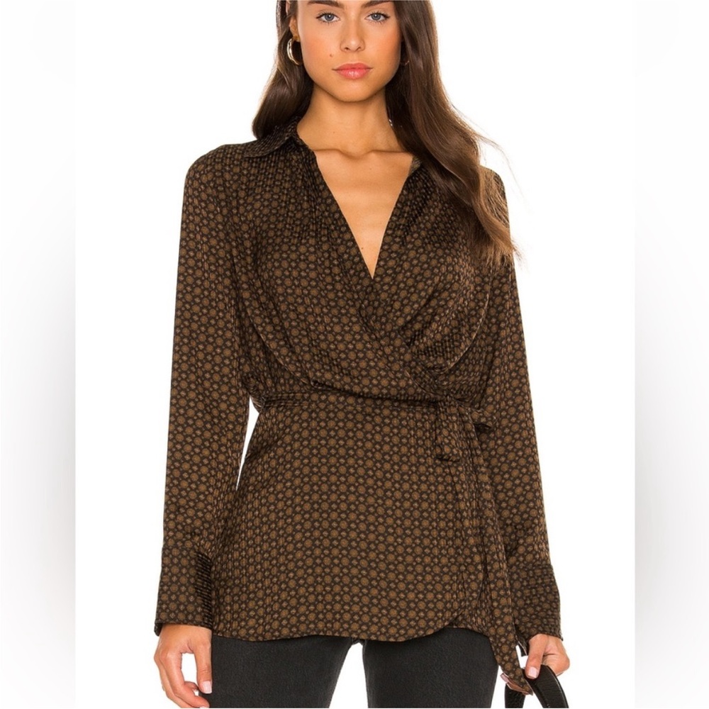 Free People Arlo Wrap Top in Twlight Combo Size XS
